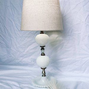 vintage milk glass lamp